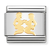 Nomination Composable Classic Link 030104/03 Gemini in 18K Gold